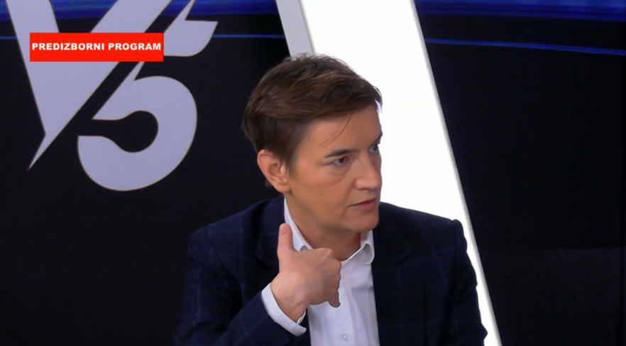 GLEDAJTE: Ana Brnabić gost televizije V5 Valjevo – IZBORI 2026.